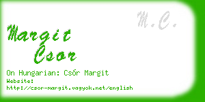 margit csor business card